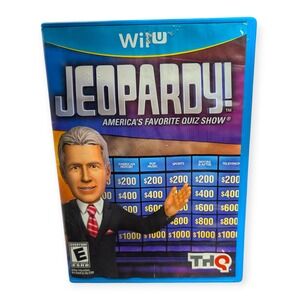 Jeopardy Nintendo Wii U Game 2012 THQ Alex Trebek Trivia CIB READ